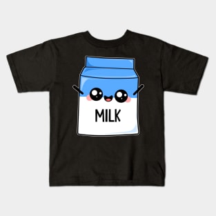 Cute Milk Packaging Kids T-Shirt